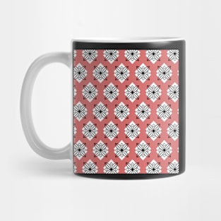 Pretty pink and black minimalist pattern Mug